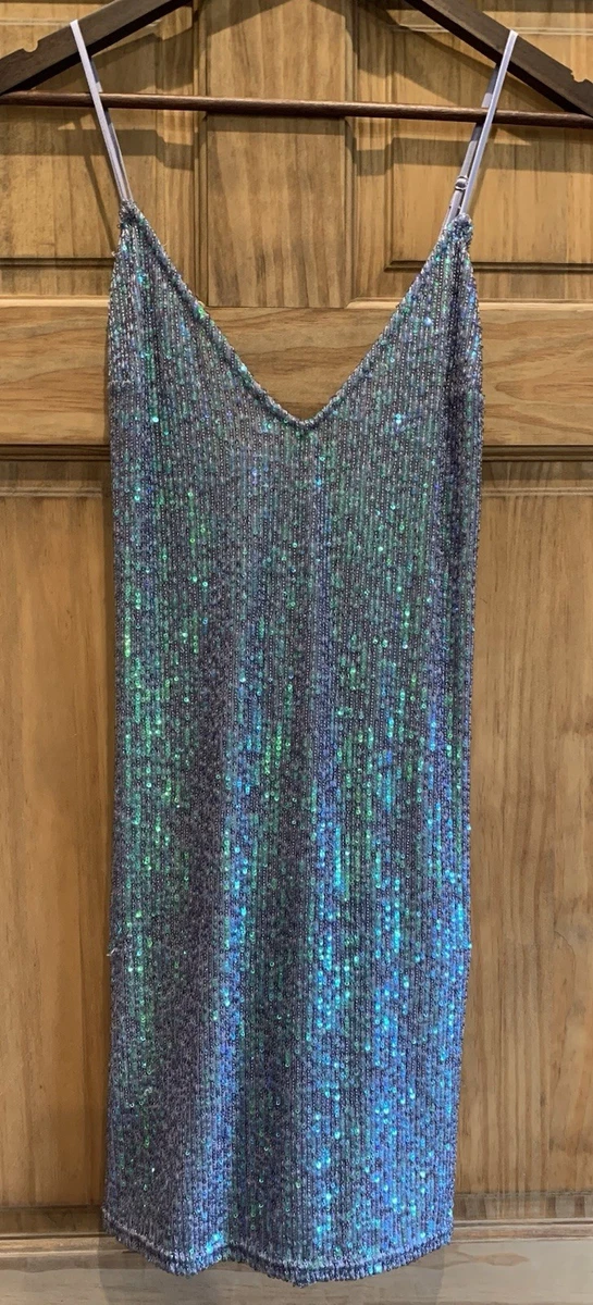 victoria secret blue sequin dress Victoria's Secret | Intimates & Sleepwear | Victorias Secret Sequin Slip Dress