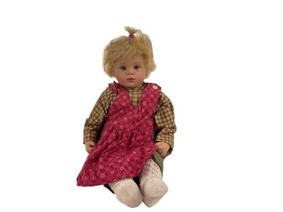 Künstlerpuppe Götz Sabine Esche Vinyl Puppe 48 cm. Zustand  siehe Fotos 