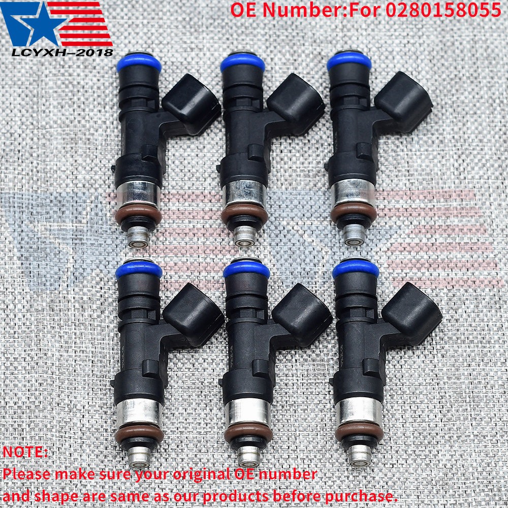 6x Fuel Injectors For Bosch Ford Explorer Ranger Mazda B4000 4.0L V6 0280158055