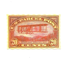 US Parcel Post Aeroplane Mail 20 Cent Die Cut Vinyl Sticker Decal Scrapbooking