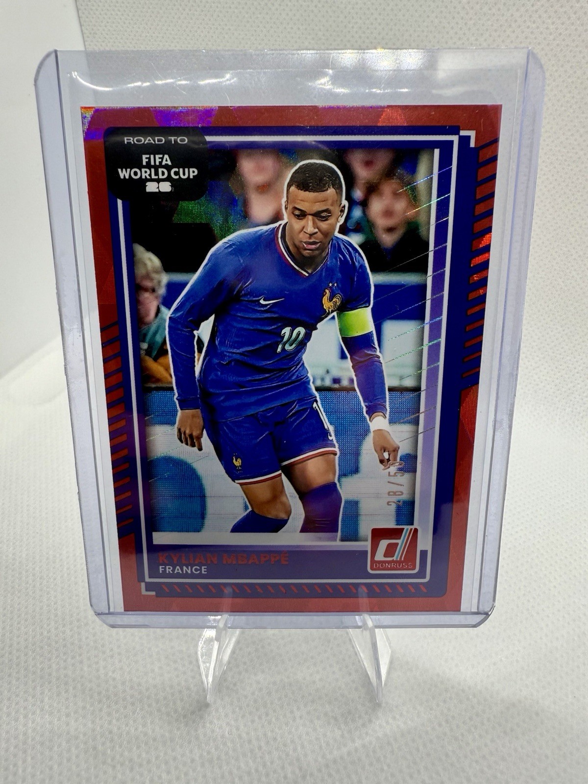 Panini 2025-26 Donruss Road to FIFA WC Kylian Mbappé France #145 Red /50
