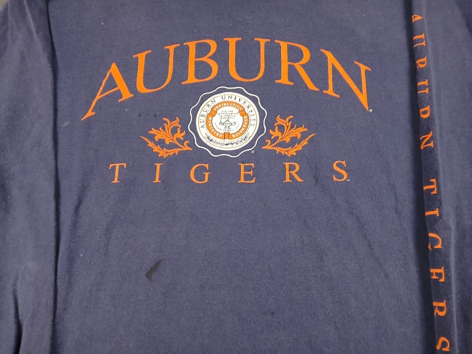 Vintage Auburn Tigers Mens Long Sleeve Mens T Shirt Size XL University College - Image 2 of 4