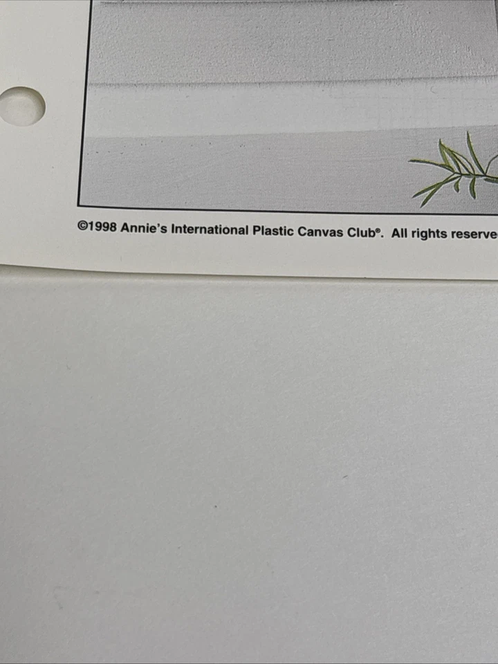 Valentine Bunny Annie's Attic Plastic Canvas Pattern Page - Image 4 of 4