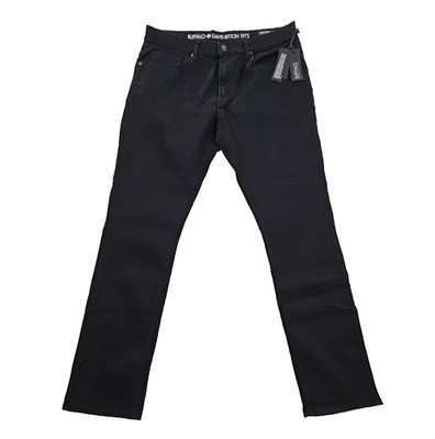 Buffalo David Bitton Evan-x Jeans Men's 36x32 Black NEW Slim Straight Stretch