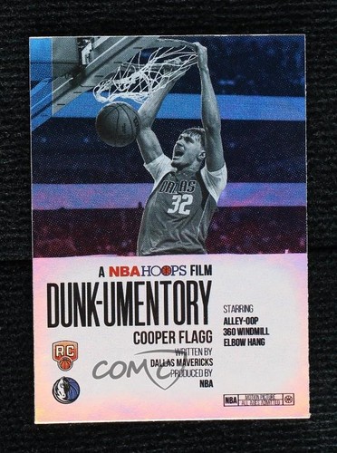2025-26 Topps NBA Hoops Dunkumentory Cooper Flagg #D-11 Rookie RC