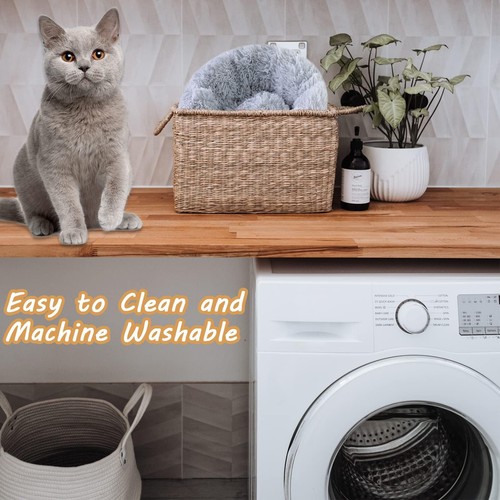 Cat Beds for Indoor Cats, 20 Inch Dog Bed for Small Melium Large Dogs, Washab... - 第 3/6 張圖片