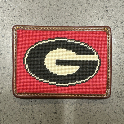 Georgia Bulldogs Smathers and Branson Hand Stitched Leather Wallet