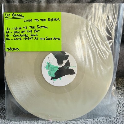 DJ GLOW- Wise To The System. 12  Techno Vinyl. 2005. GLOW IN THE DARK VINYL.