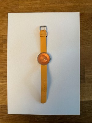 Uhr Armbanduhr Lambretta Edelstahl mit orange  Zifferblatt