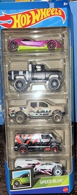 Hot Wheels 2022 Speed Blur 5-Pack Dodge Power Wagon/Van/F-150 VHTF