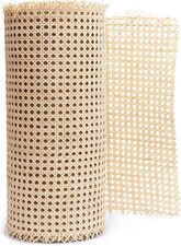 24" Width Rattan Webbing for Caning Projects Natural Pre - Woven Open Mesh Cane