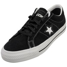 Converse One Star Pro Ox Unisex Casual Trainers in Black White - 10 UK