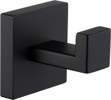Towel Hook Matte Black, SUS 304 Stainless Steel Coat Robe Hook, Bathroom Hand To