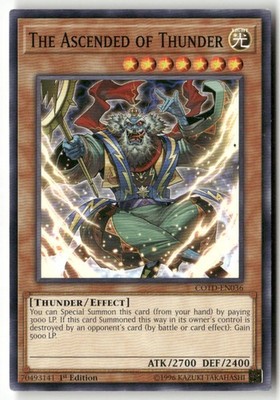 #COTD-EN036 - The Ascended of Thunder - 1st Ed WB1 C Lightly played