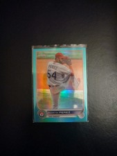 Martin Perez SSP 2021 Topps Chrome Aqua 7/250