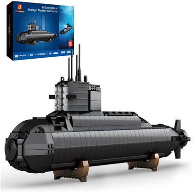Atom-U-Boot-Bausatz JMBricklayer 61505 Militärmodell mit Lichter
