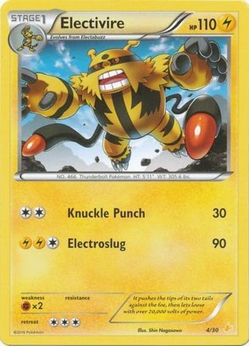 Electivire - 4/30 - XY Trainer Kit: Pikachu Libre & Suicune (Pikachu Libre) (Mp)
