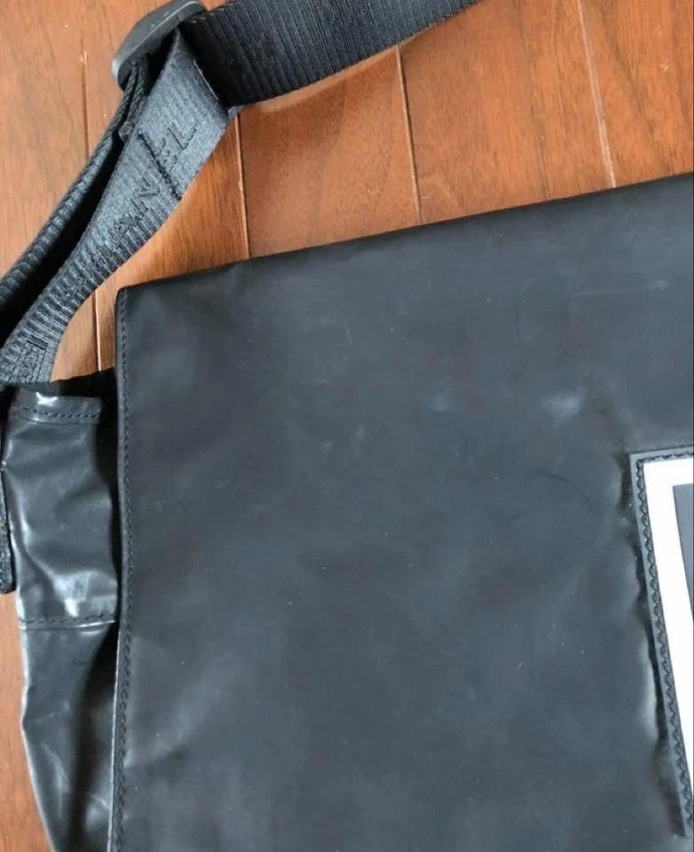 Chanel Nylon Black Shoulder Bag Coco Mark Light Blue Crossbody  MBc0914 - Image 3 of 4