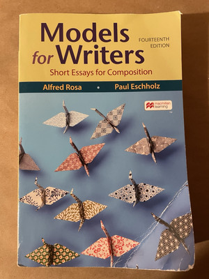 9781319214722 Models for Writers: Short Essays for Composition 14th Edition