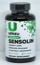 UMZU Sensolin GLP-1 Support 60 Capsules New Sealed Bottle Exp. 01/2027