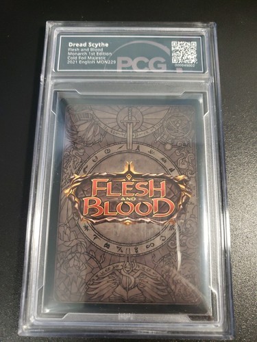 Dread Scythe Cold Foil PCG 9 Flesh and Blood Monarch First Edition FAB - 第 2/2 張圖片