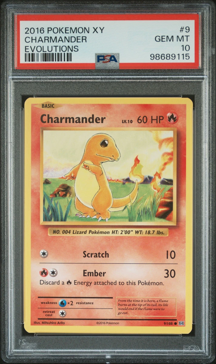 Charmander Pokémon TCG Professional Sports Authenticator (PSA