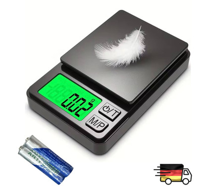 Digitale Feinwaage Taschenwaage Goldwaage Briefwaage 0.01g Genau 500g/1000g