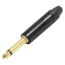 Seismic Audio SAPT242 2-Pole 1/4-Inch Male TS Phone Plug 1/4 inch, Black