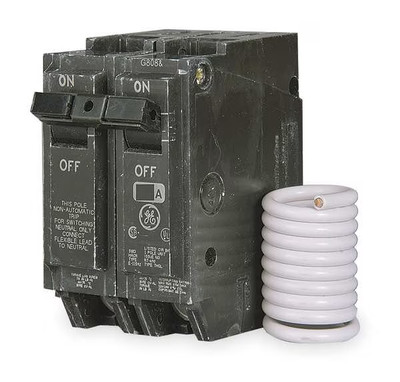 Ge Thql21wy15 Molded Case Circuit Breaker, Thql Series, 15A, 2 Pole, 120/240V