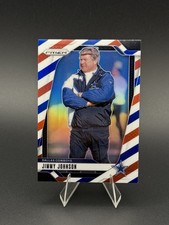 2024 Panini Prizm - Jimmy Johnson #82 Red White & Blue Prizm