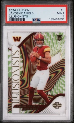 2024 Panini Illusions Illusionists #3 Jayden Daniels PSA 9
