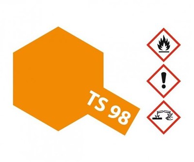 TAMIYA Sprühfarbe für Plastikmodelle TS-98 Pure-Orange glänzend 100ml / 30008509