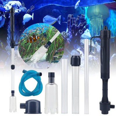 Elektrische Aquarium Bodenreinigung Reiniger Staubsauger Kiesreiniger Pumpe Set