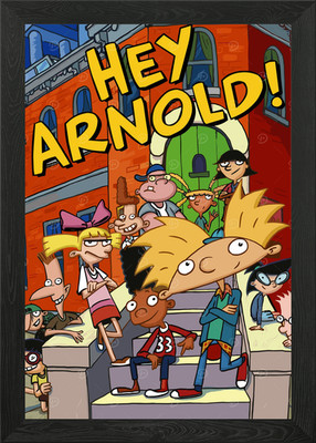 Hey Arnold! Cartoon Poster Gerahmt Wandbild Poster Leinwanddruck Bild