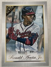 2019 Topps Gallery Ronald Acuna Jr. Jumbo 4X6 #OBT-RA Atlanta Braves Box Topper
