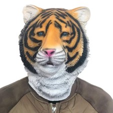 Scary tiger latex mask