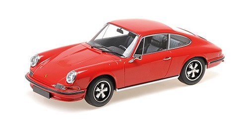 Porsche 911 S 1972 1/18 rouge Minichamps pour déco bureau vintage
