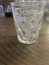 American Brilliant Period ABP Cut Glass Crystal Tumbler Bouquet Floral Set Of 6