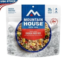 Freeze-Dried Chicken Fried Rice Gluten-Free Quick Prep Meal 2 Servings Kitchen