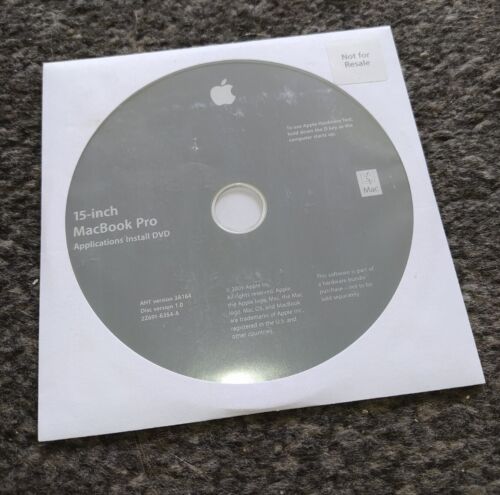 Apple MacBook Pro 15-inch Applications Install DVD 2Z691-6354-A - Bild 1 von 1