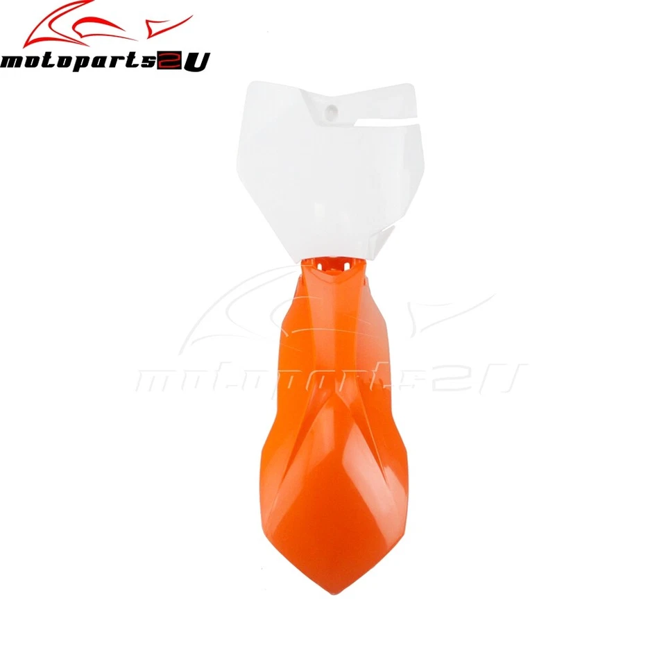 For KTM EXC SX SXF XCF XCW 250 13-16 Front Fender Mudguard & White Number Plate - Image 2 of 4