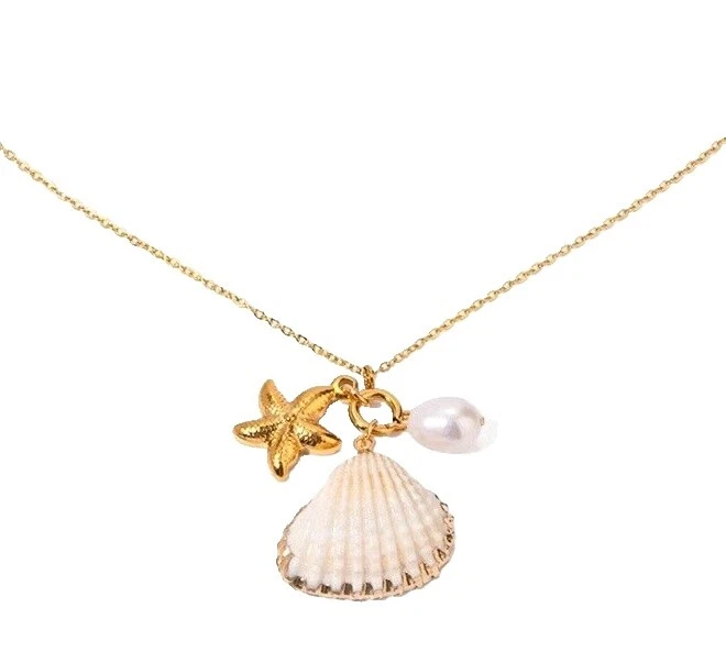 Pearl Shell Yellow Gold Plated Fashion Jewelry