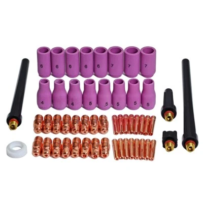 RIVERWELD TIG Collets Body Shroud 13N09 13N24 WP SR 9 20 25 Welding Torch 53pcs