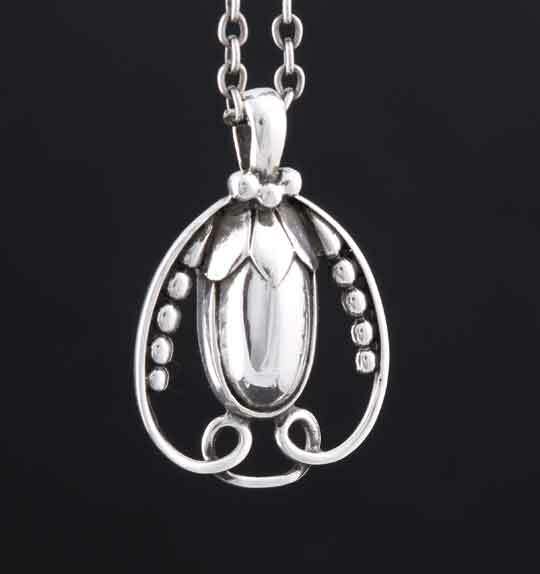 GEORG JENSEN Sterling Pendant Of The Year 1990, Silver 