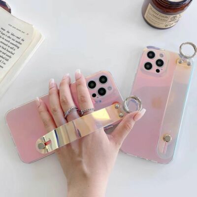 For Samsung Galaxy Note 20 S23 Ultra S22 Plus S21 FE Laser Wristband Case Cover