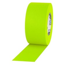 Pro Tapes Neon Pro Gaffer Tape Fluorescent Yellow 3" x 50 yds.