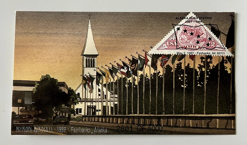 1997 FDC Byron Birdsall, Alaska | 2 Commemorative Envelopes 2337 & 2601 of 5000 - Image 4 of 4