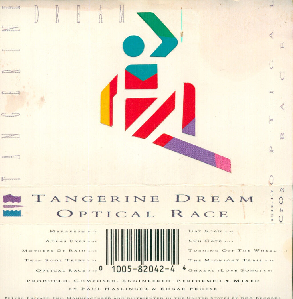Tangerine Dream ‎ Optical Race Cassette Electronic Ambient eBay