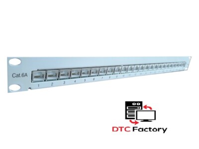 Telegärtner Patchpanel Patchfeld 24xRJ45 1.HE Cat.6A  Kat.6A TOP ZUSTAND !!!