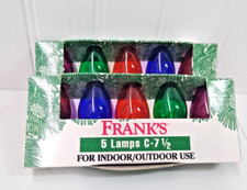 C 7 1/2 Christmas Bulbs 2 Packs New 10 bulbs total - Indoor/Outdoor Candelabra